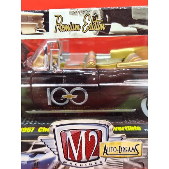 1957 Chevy Bel Air Convertible M2 Premium Edition 100 Years On Chevrolet 1/24 - Picture 5 of 11